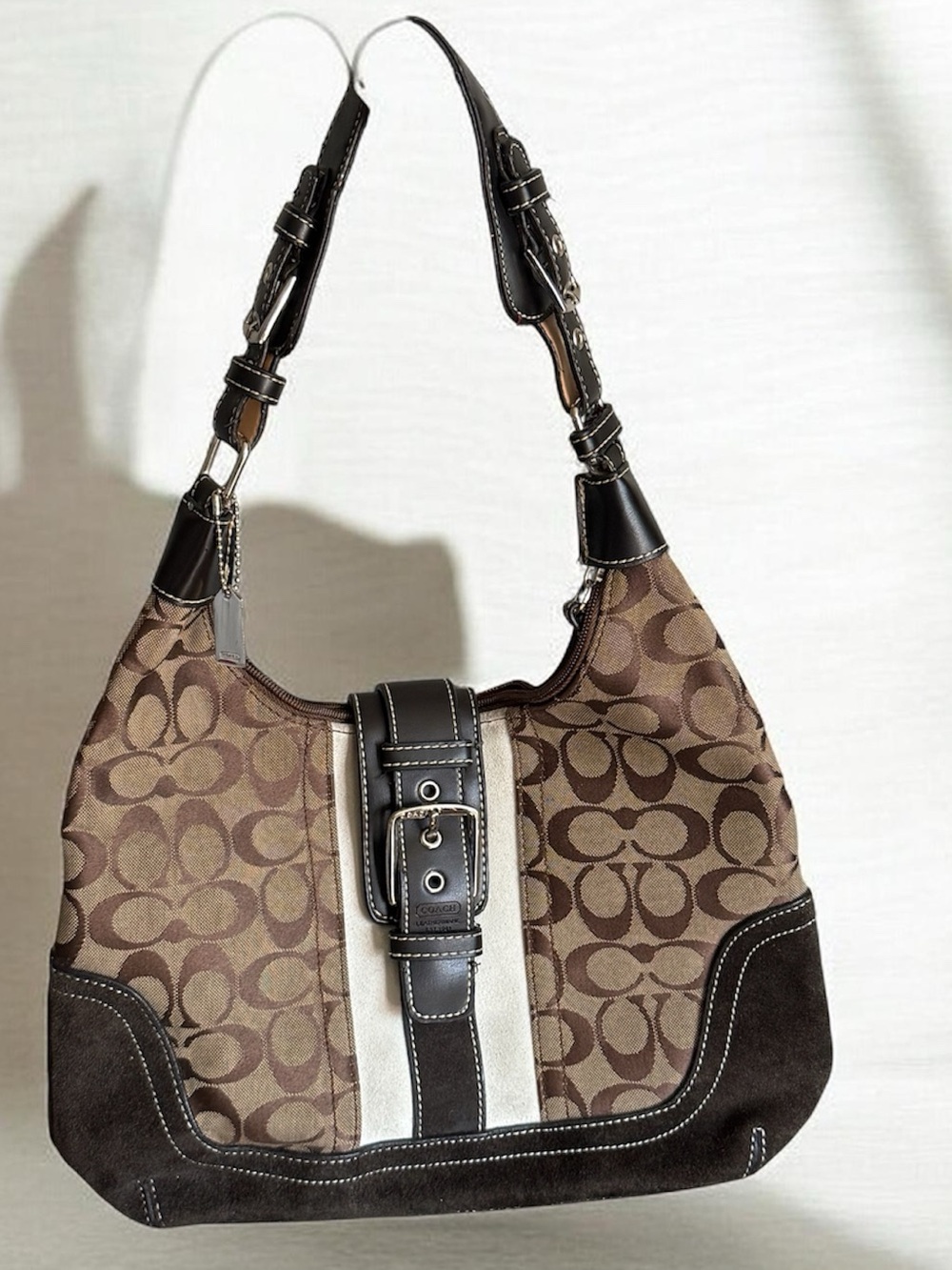 Vintage Coach Soho Signature Hobo Shoulder Bag